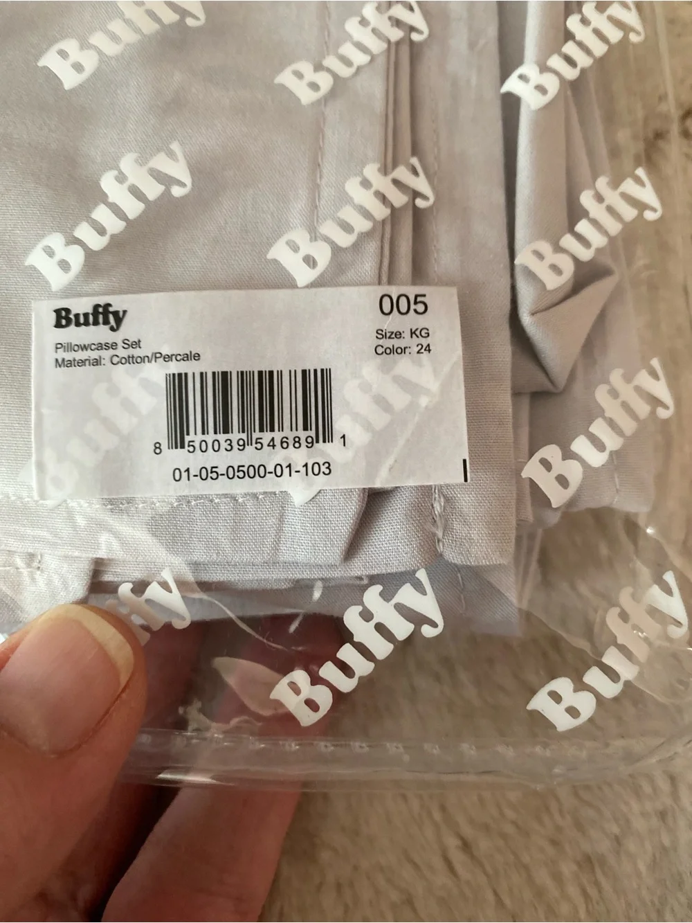 Buffy cotton 2 king size pillowcases